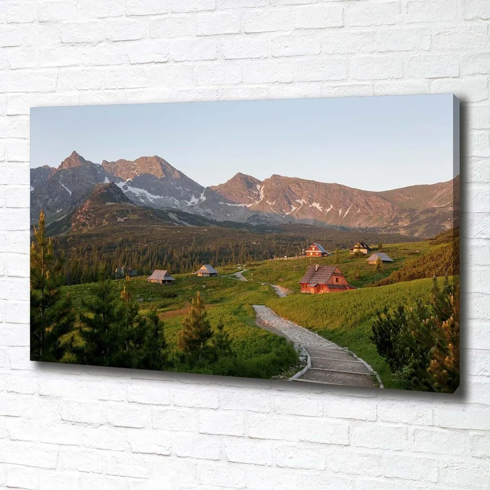 Tablouri tipărite pe pânză Glade în munții tatra