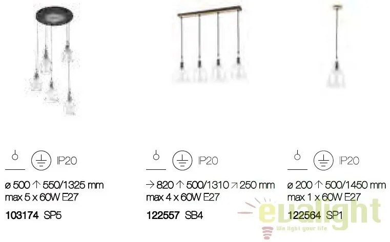 Pendul din sticla suflata diametru 20cm, GRETEL SP1 122564