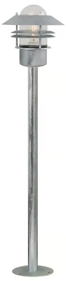 Nordlux - Lampă de exterior BLOKHUS 1xE27/60W/230V IP54 argintie 92 cm