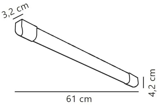 Corp de iluminat LED fluorescent Nordlux ARLINGTON LED/10W/230V 61 cm