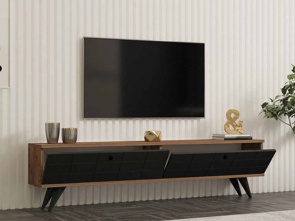Masă TV/Dulap Butepe (antracit + pin atlantic) . Promo -28%. 1095157