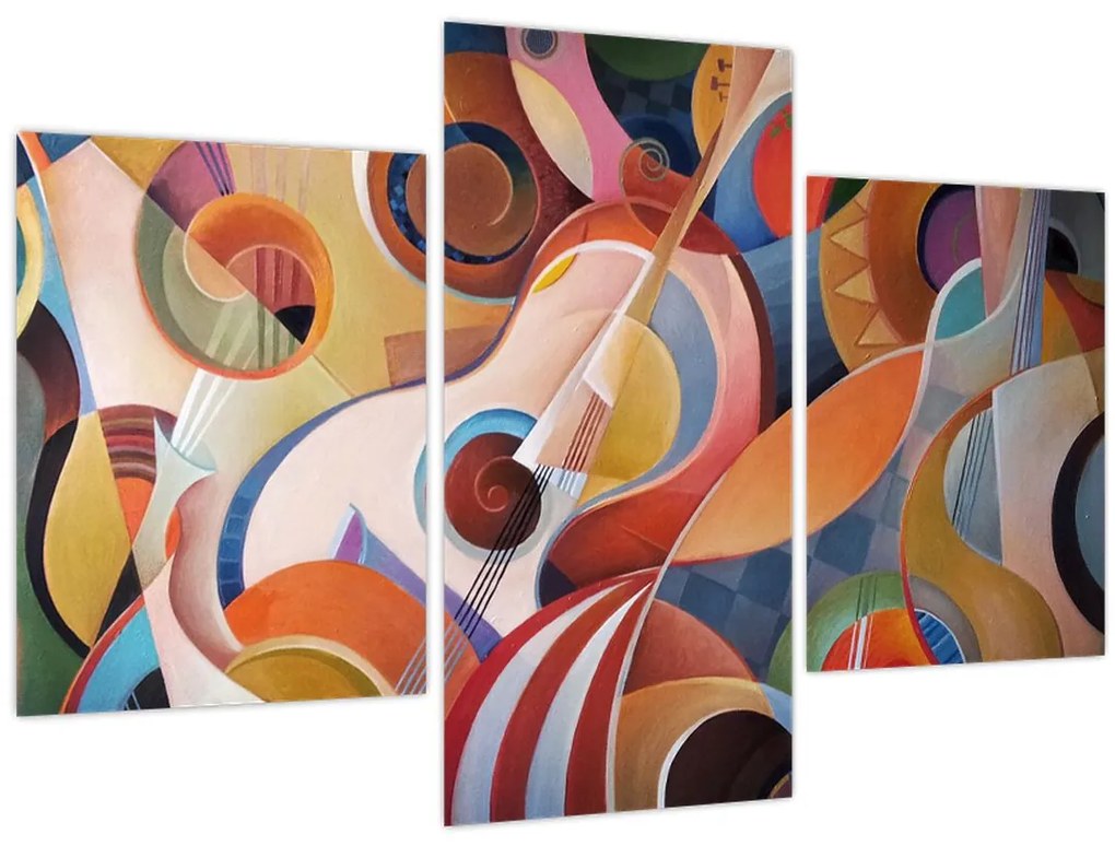 Tablou - Abstract muzical (90x60 cm)