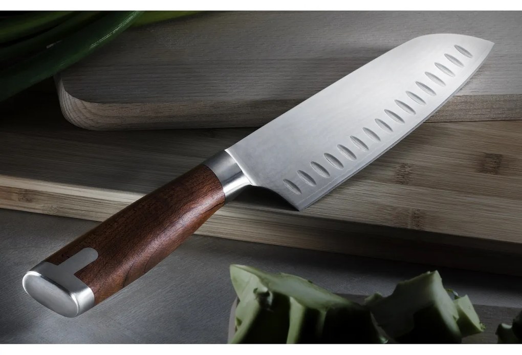 Cuțit japonez Santoku Catler DMS 178