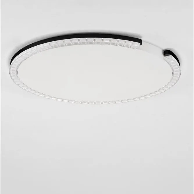 Plafoniera circulara aluminiu negru GREAMY D-65cm