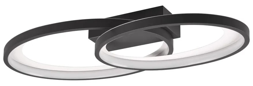 Plafonieră neagră-albă LED 30x57 cm Malaga – Trio