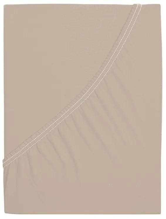 Cearșaf de pat jersey 4Home Ideal coffee , 90 x 200 cm, 90 x 200 cm