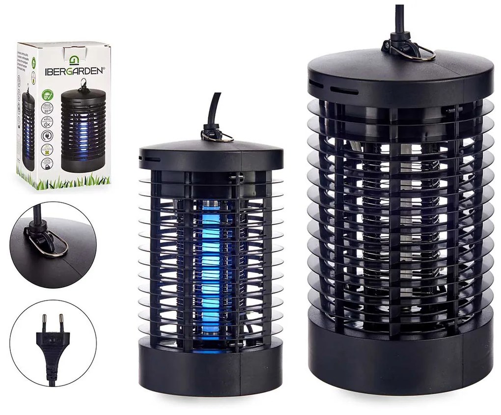 Lampa anti tantari 4W 13 x 13 x 23 cm Negru