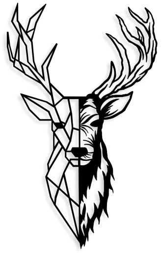 Decorațiune de perete 42x70 cm metal cerb