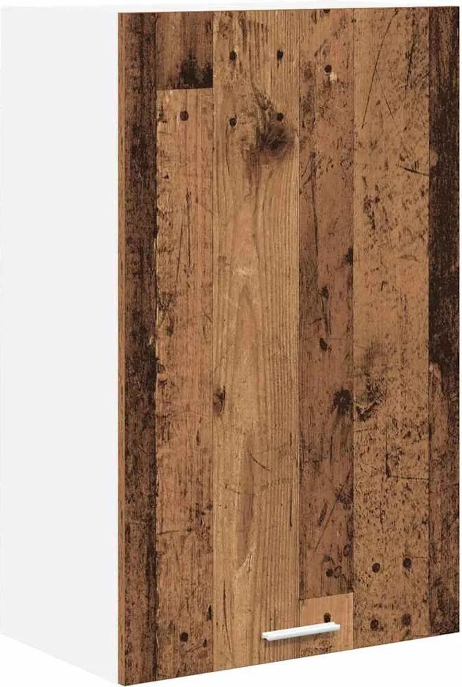 vidaXL Dulap suspendat Lemn vechi și Alb 50 x 31 x 80 cm Lemn compozit