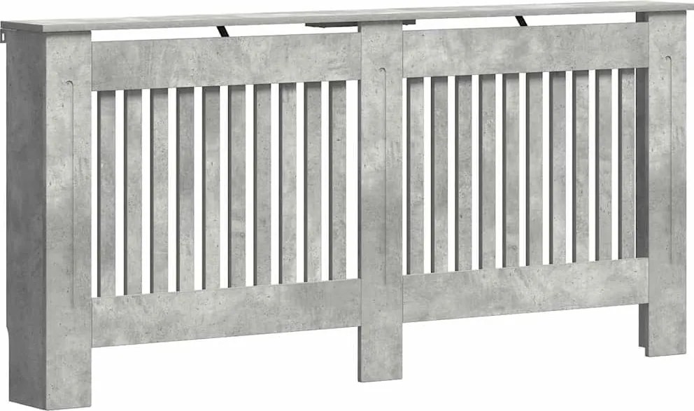 vidaXL Capac pentru radiator Gri din beton 172 x 19 x 81,5 cm