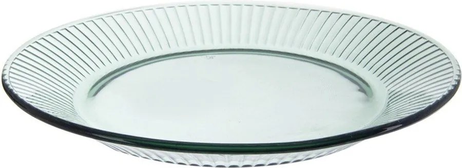 Farfurie verde pentru desert din sticlă ø 21 cm Verde – Orion