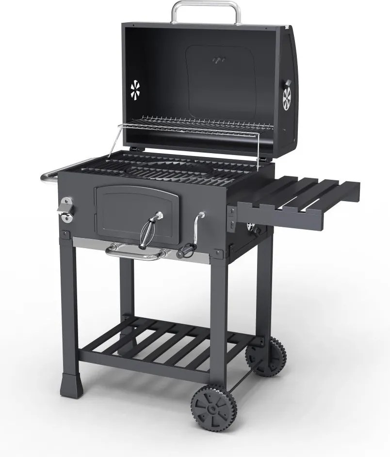 Grătar multifuncțional BBQ Avenberg GENIUS+grătar din fontă+plită+piatră pentru pizza