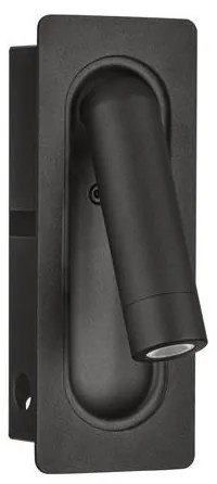 Aplica incastrabila cu spot LED directionabil INLITE negru