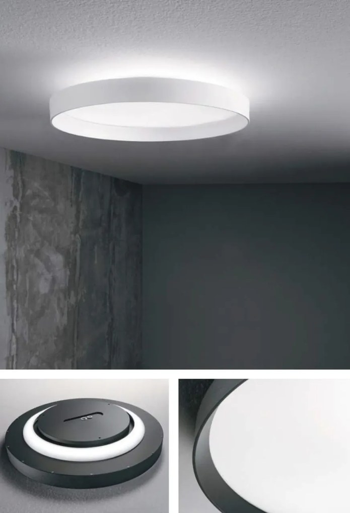 Plafoniera LED moderna Fly pl d35 2700k negru