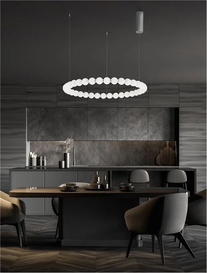 Lustra LED suspendata cu telecomanda design decorativ PERLA
