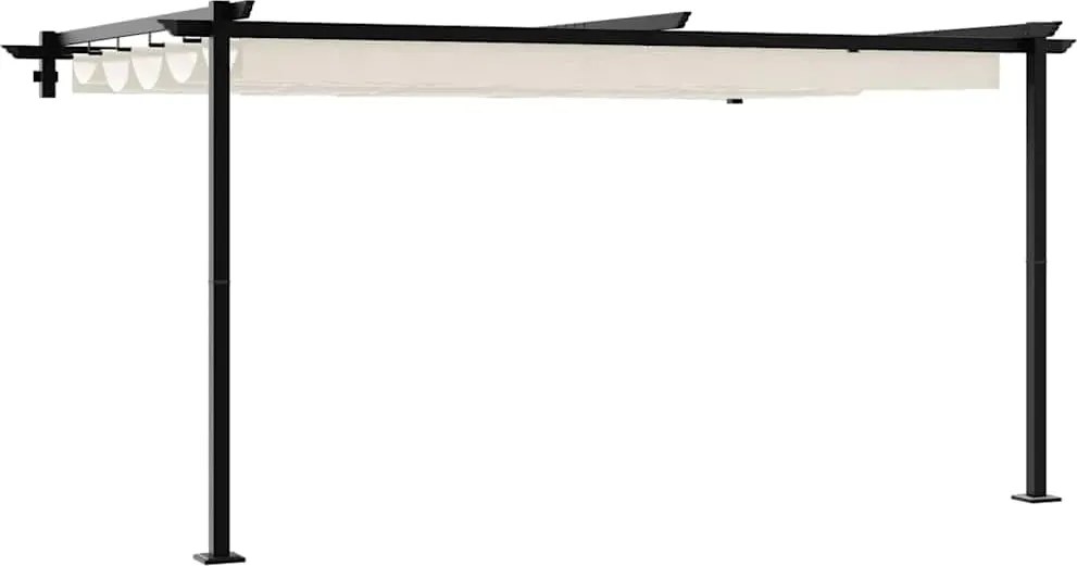 vidaXL Foișor Crem 400 x 300 x 200 cm Poliester