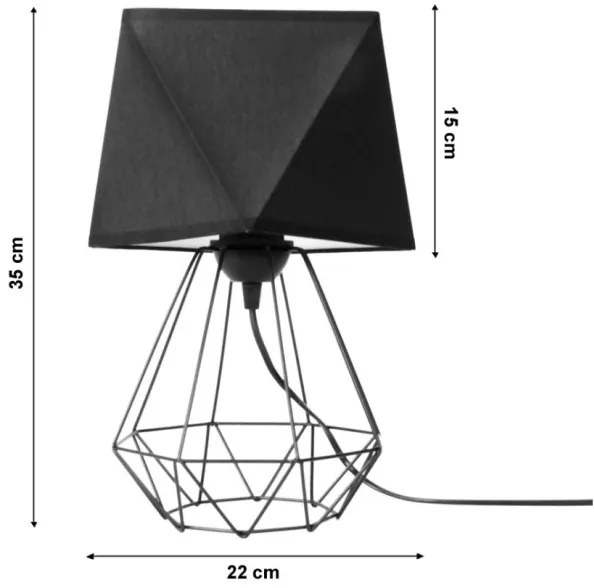Lampă de masă DIAMENT 1xE27/60W/230V