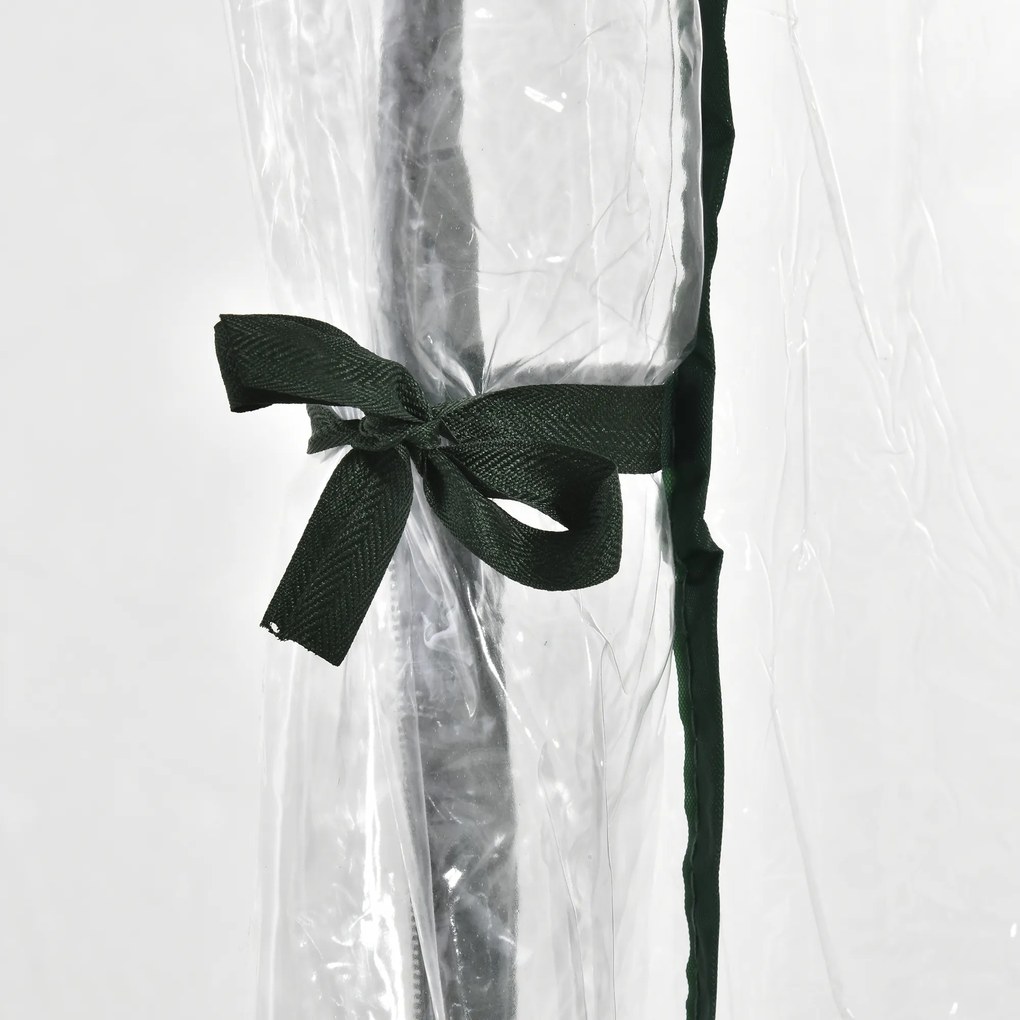 Outsunny sera de gradina, sera din PVC transparent sera pentru plante, legume, fructe 180x105x165 cm | AOSOM RO