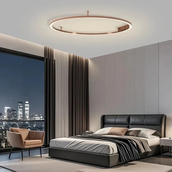 Immax NEO 07325-120C-LED Plafonieră dimerabilă FINO 72W/230V 120 cm Tuya roz auriu + telecomandă