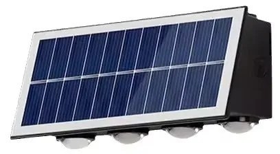 Aplica Exterior RFAN, Cu Panou Solar, Model 686030, IP65, Lumină Neutră, 8W, Negru