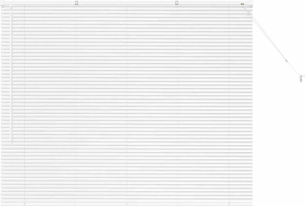 vidaXL Jaluzele venetiene Manual Alb 130 x 160 cm Aluminiu