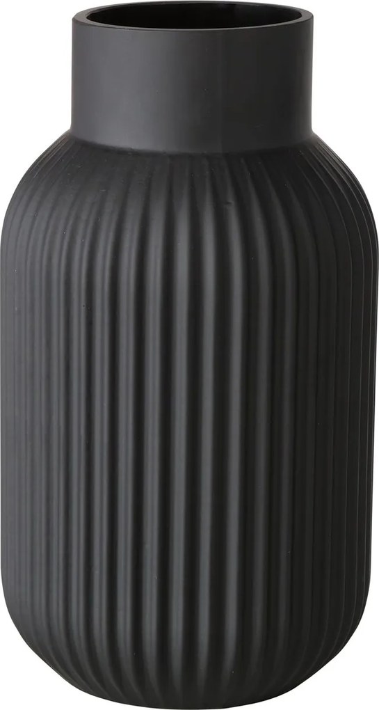 Vaza Nordika,  sticla, negru