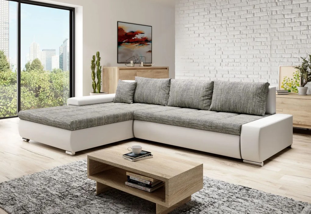 Supermobel Coltar TOSCANIA C, 297x80x214, berlin 05/piele eco maro, stanga