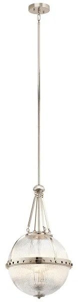 Lustră pe tijă Kichler KL-ASTER-P-PN ASTER 3xE14/60W/230V