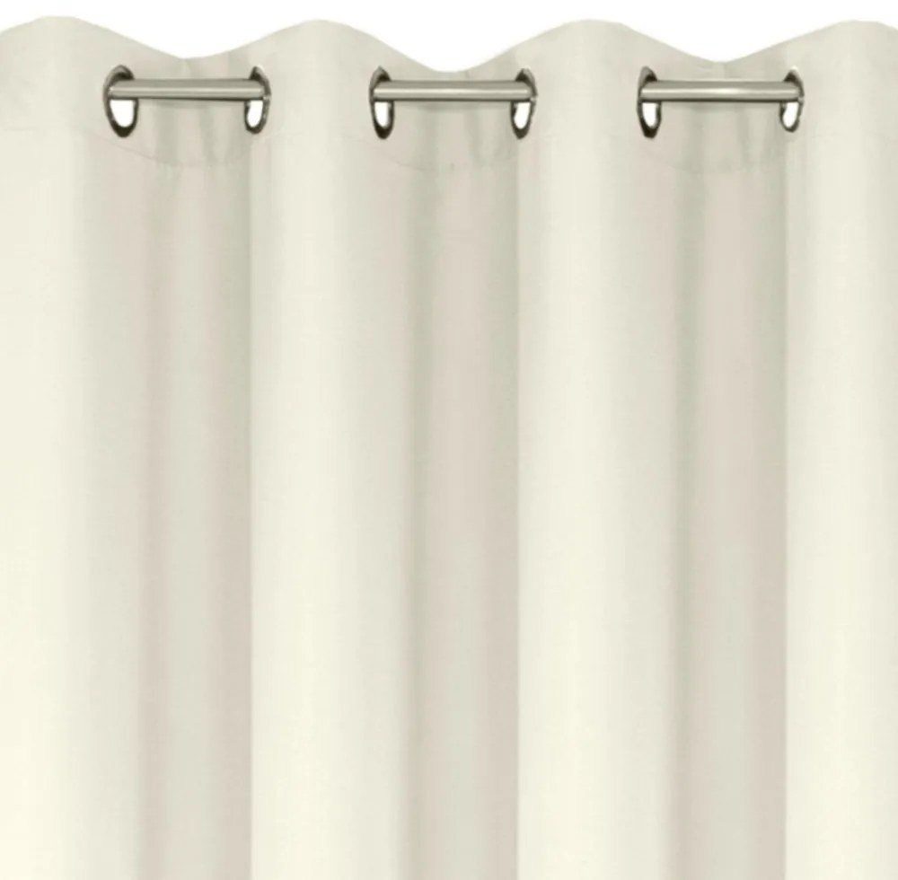 Draperii monocrome crem cercuri 140 x 250 cm