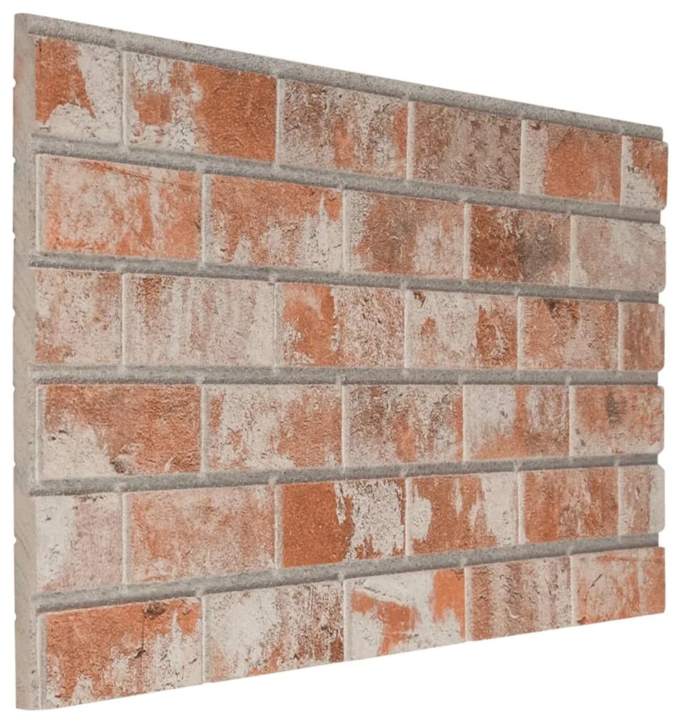 Panouri de perete 3D, model caramida, rosu, 10 buc., EPS 10, Portocaliu