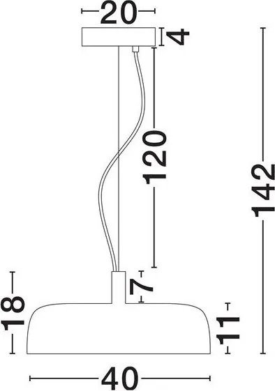 Lustra suspendata LED 3000K NOELIA negru 40cm