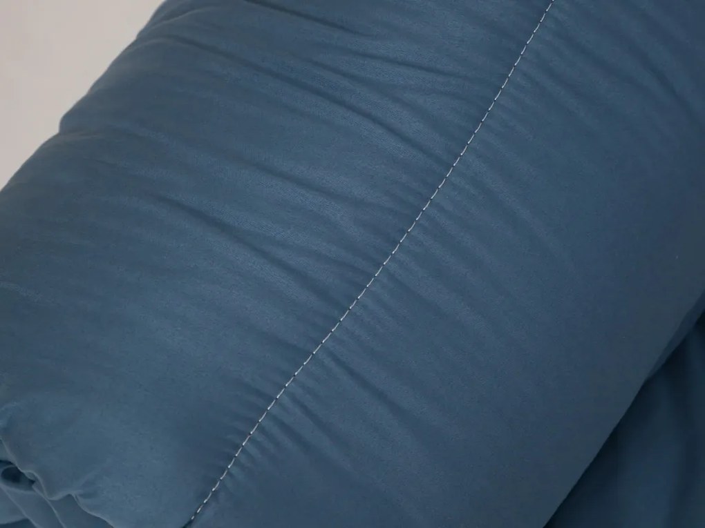 Pilota 4 anotimpuri 140x200 cm din fibra goala, albastra