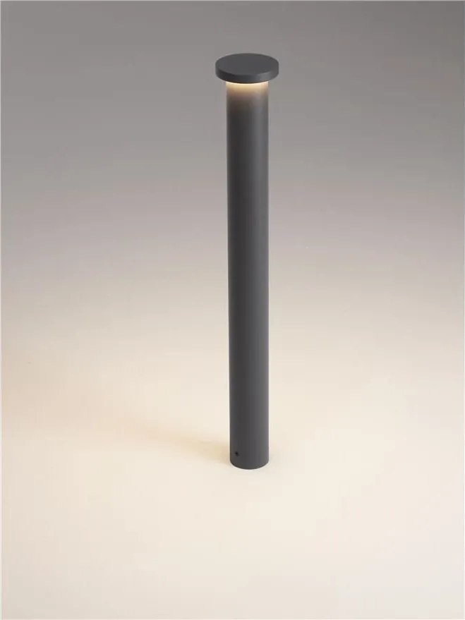 Stalp de exterior LED 3000K, IP65 Bast H-65cm gri inchis