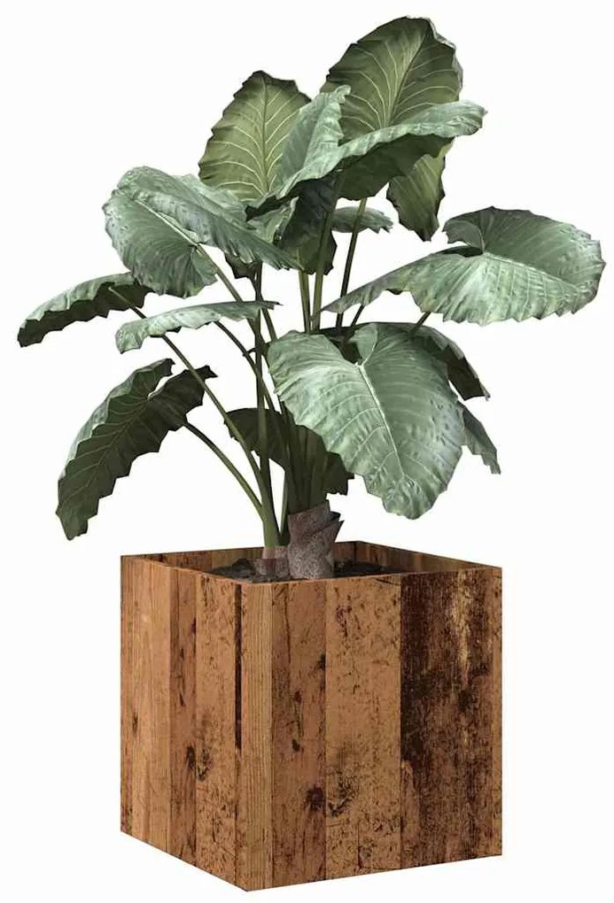 vidaXL Cutie de jardiniera din lemn vechi 40x40x40 cm lemn prelucrat