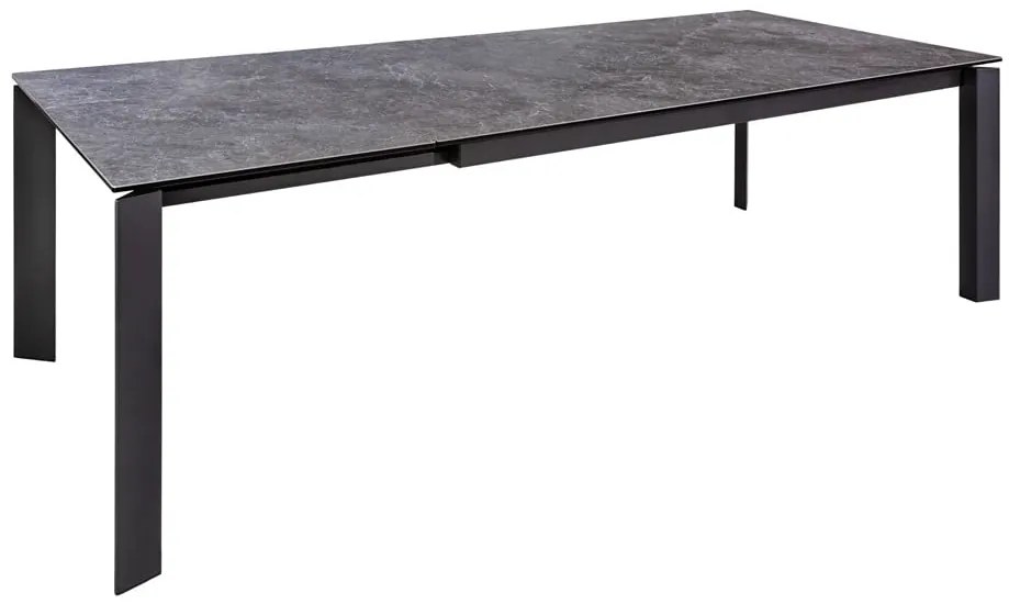 Masa dining extensibila cu blat din ceramica Esstisch 180-240 cm, aspect granit