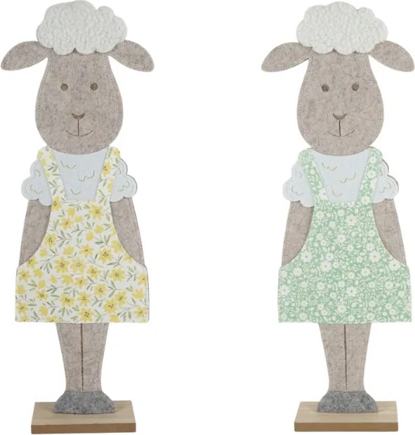 Decoratiune de Pasti FELT SHEEP 50 cm - mai multe culori Culoare: Verde