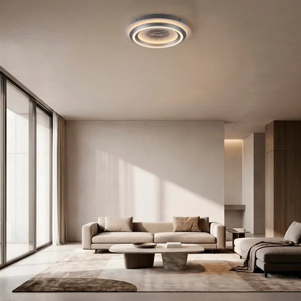 JUST LIGHT. 15089-21 - plafonieră LED CICHIO LED/36W/230V crom mat