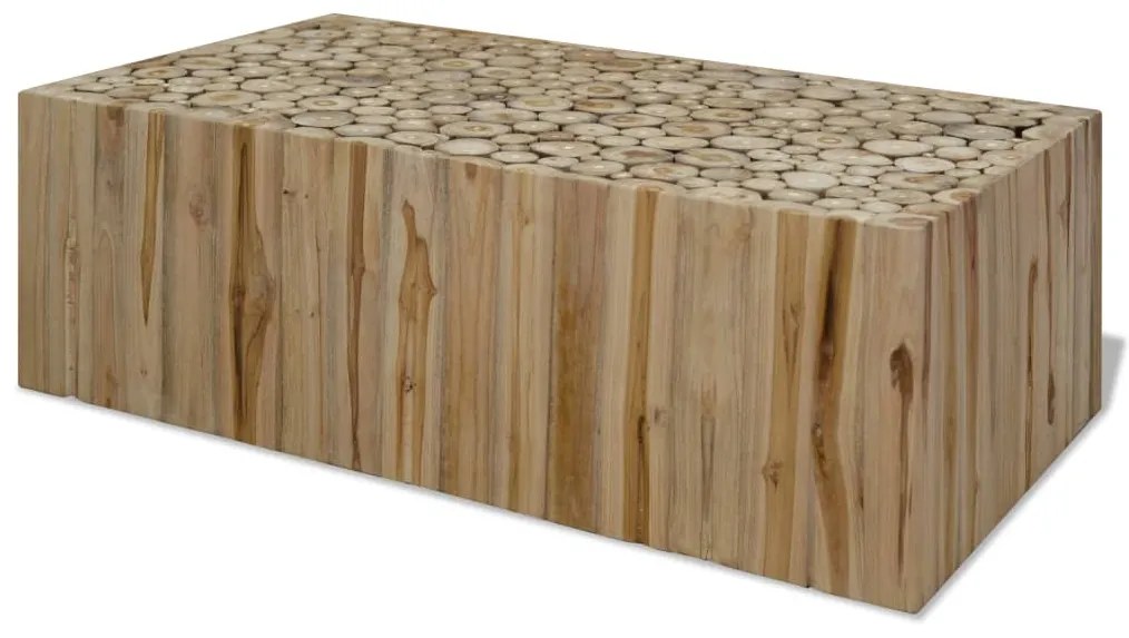 vidaXL Măsuță de cafea, 90x50x30 cm, tec natural