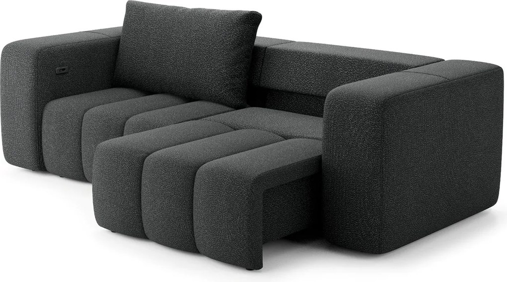 Canapea lemn masiv extensibilă electrică Bern, 273 × 115 × 90 cm