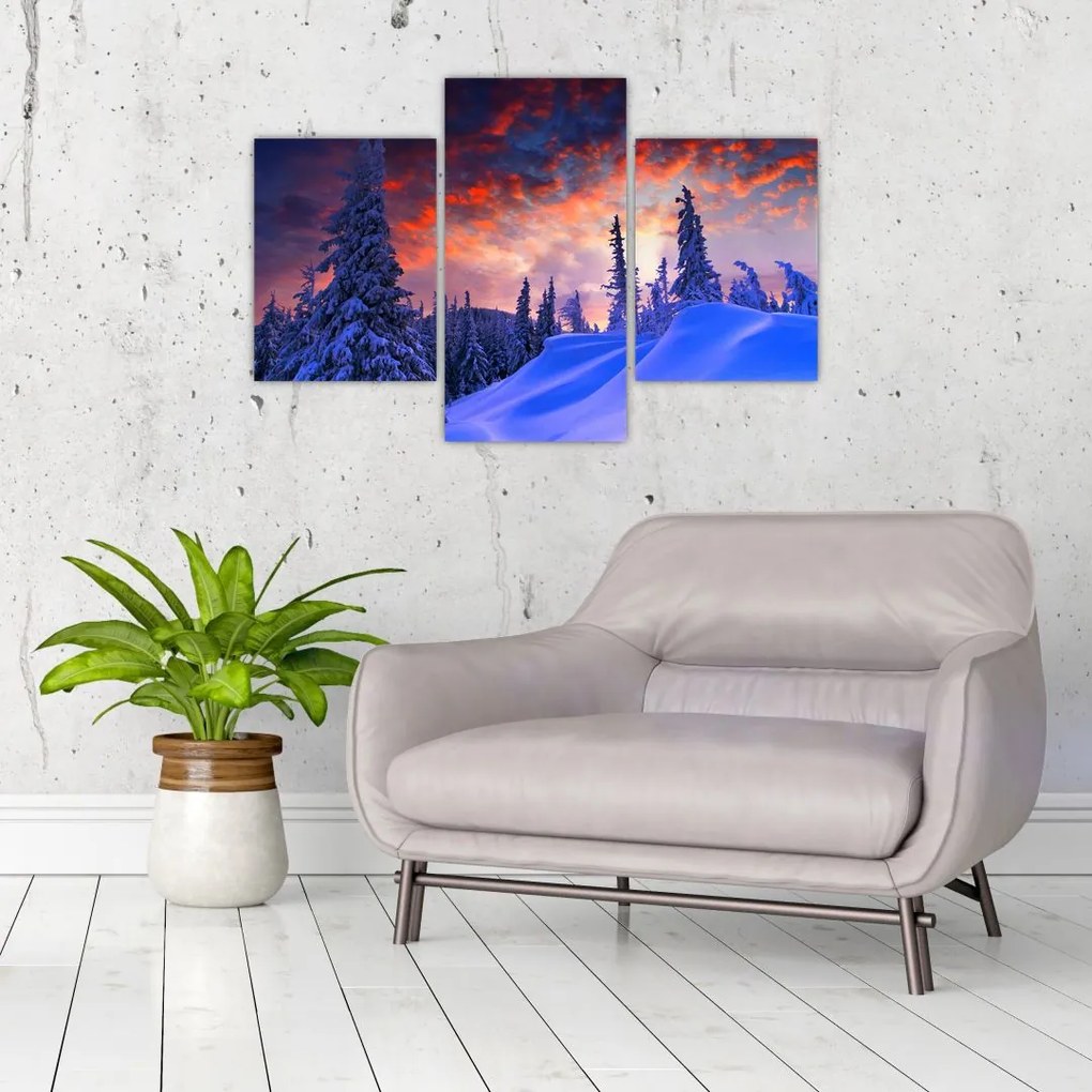 Tablou - Amurg dev iarnă (90x60 cm)