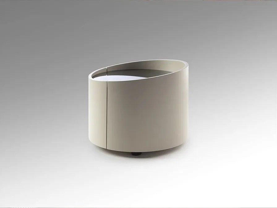 Noptiera rotunda cu sertar Iza khaki