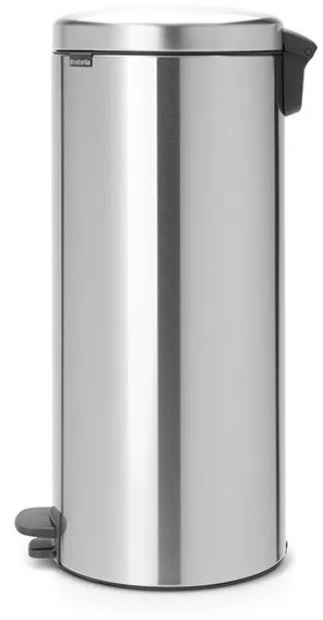 Cos de gunoi cu pedala Brabantia NewIcon 649056, 30 L, Inchidere lina, Baza antiderapanta, Inox Mat