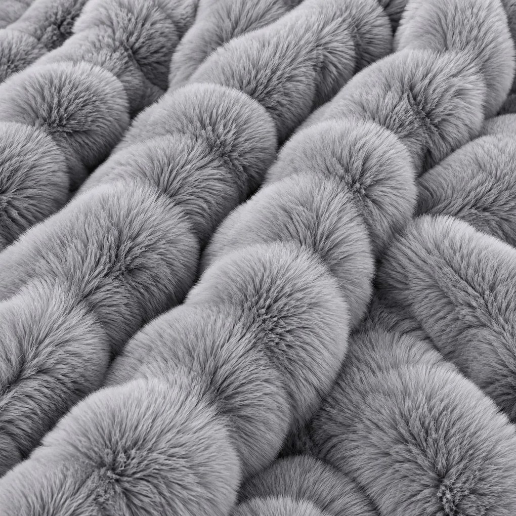 Pătură blană ecologică tip Chinchilla, 200x230 cm, CMI02