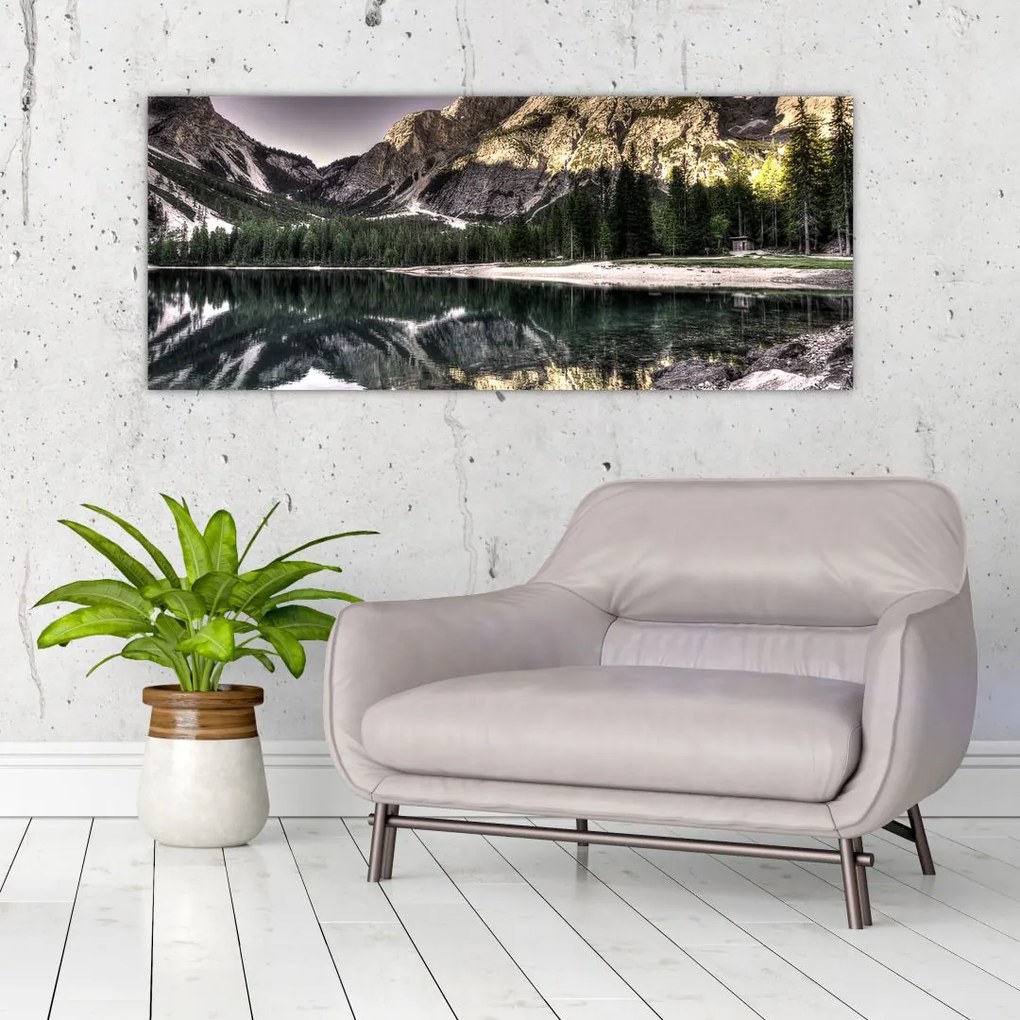 Tablou cu lac montan (120x50 cm)