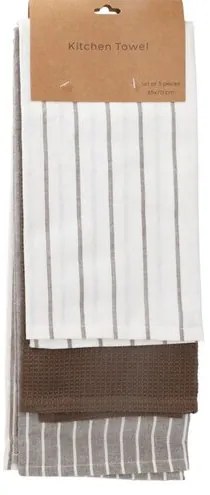 Prosop de bucătărie maro, 45 x 70 cm, set de 3 buc.