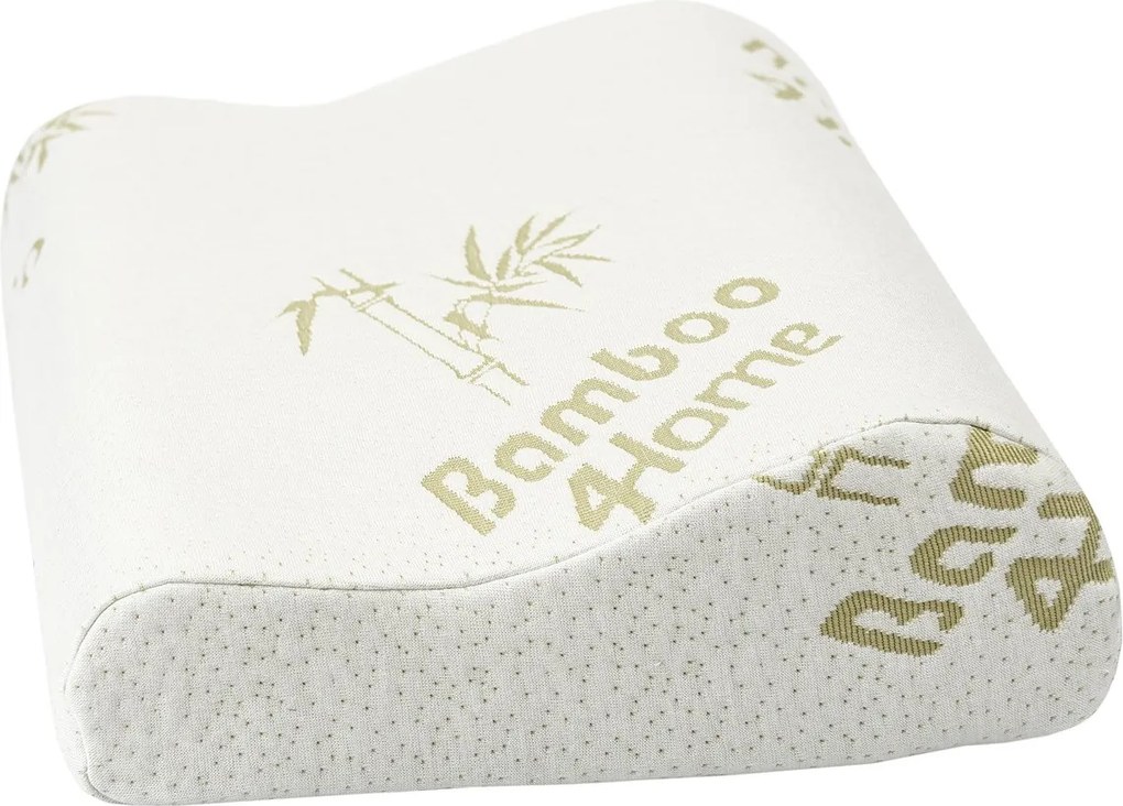 Pernă din spumă cu memorie 4Home Bamboo profilată, 30 x 50 cm