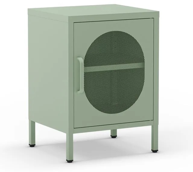 Noptieră verde-mentă din metal Diora – Marckeric