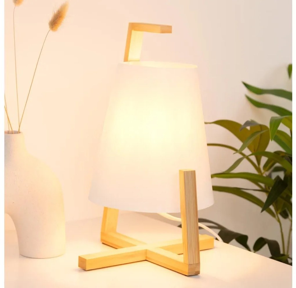 Lampă de masă Atmosphera GONG 1xE14/40W/230V bambus