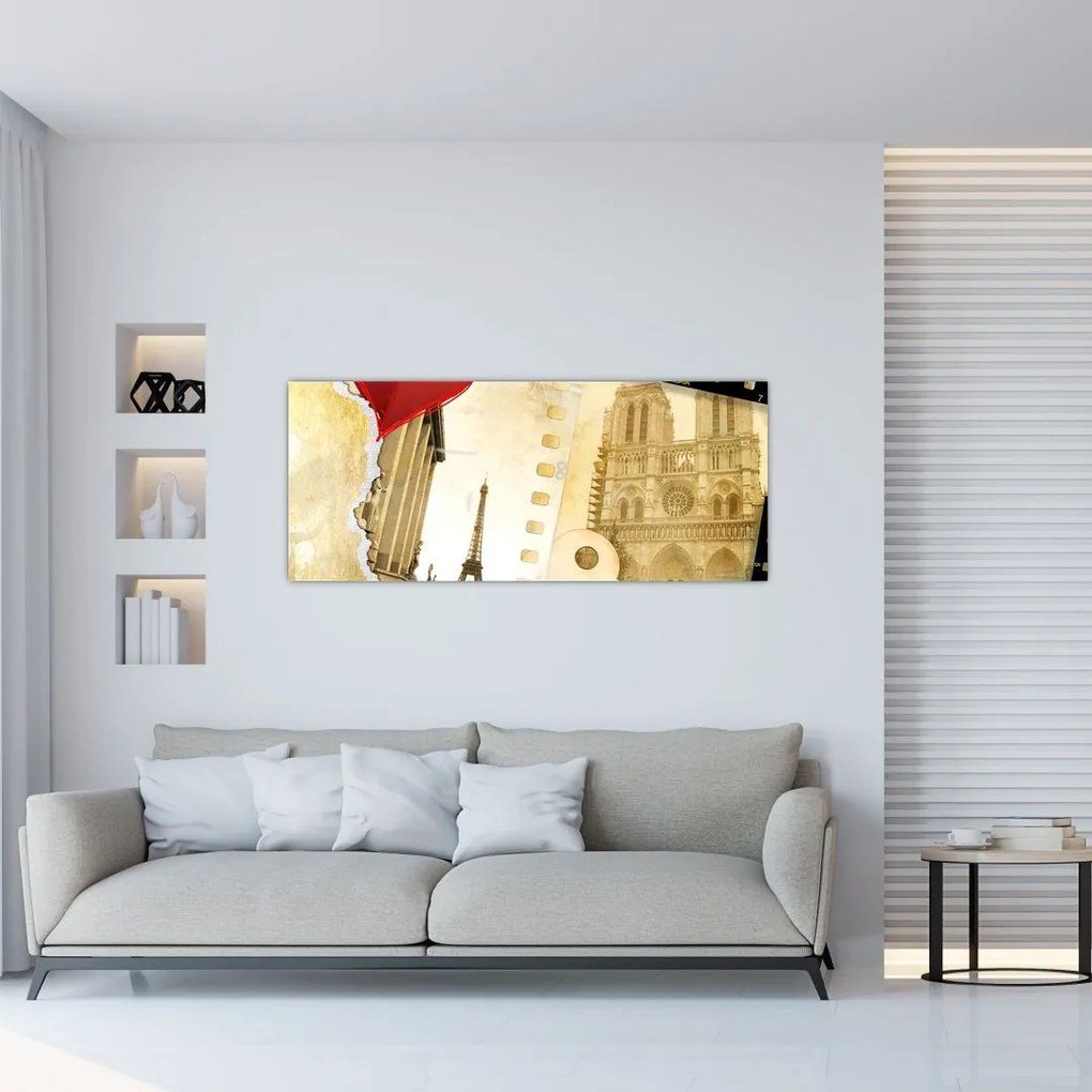 Tablou - Amintiri din Paris (120x50 cm)