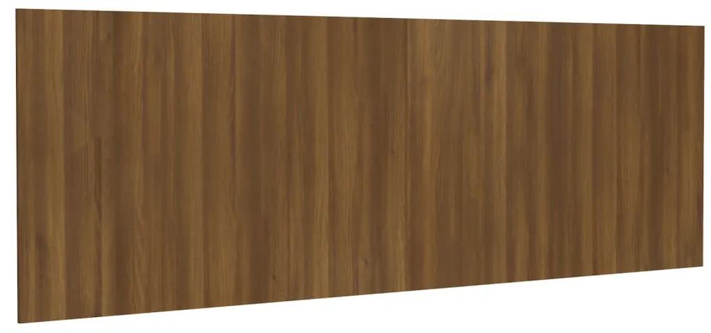 Tablie pat de perete, stejar maro, 240x1,5x80 cm, lemn compozit 1, Stejar brun